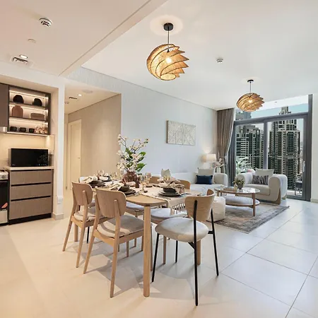 Burj Crown - Sky High, Downtown Ocean View, Opposite Dubai Mall Exterior foto