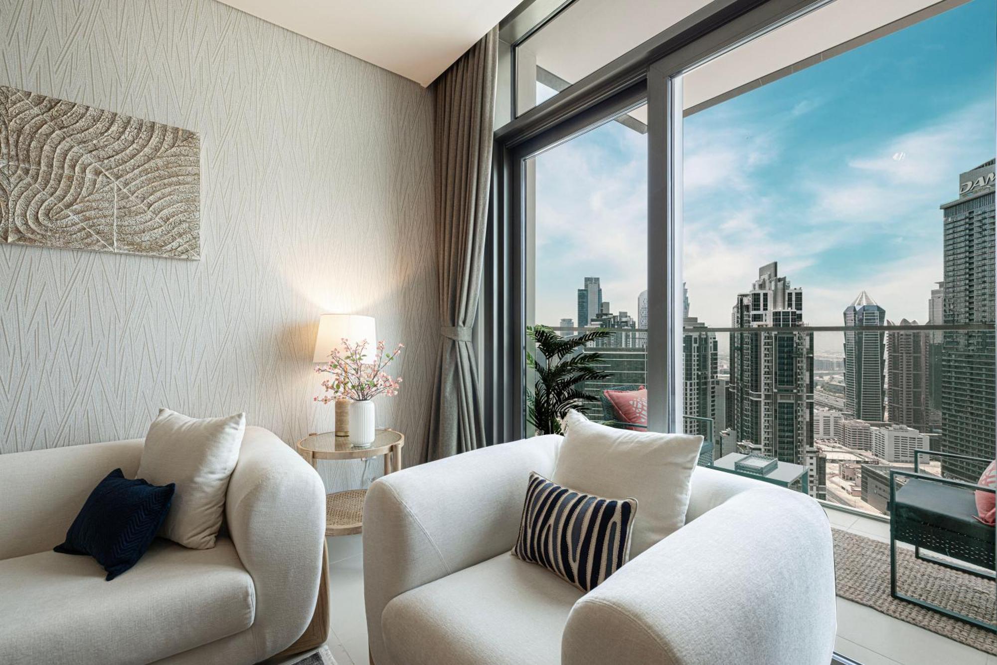 Burj Crown - Sky High, Downtown Ocean View, Opposite Mall Appartamento